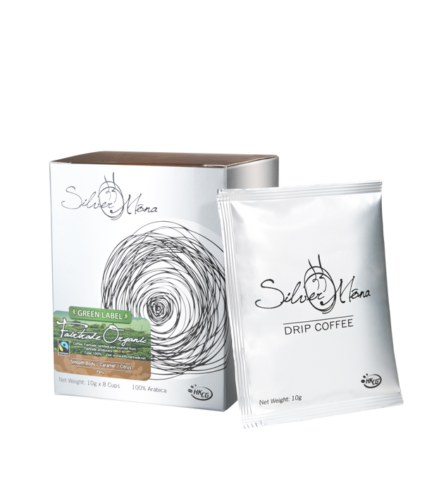 Silver Mona Fairtrade Organic Drip Coffee (10g x 8 Cups)