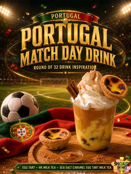 🇵🇹⚽ 葡萄牙 32 強打卡飲品預備！