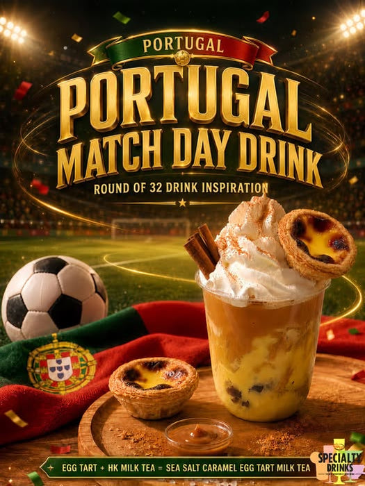 🇵🇹⚽ 葡萄牙 32 強打卡飲品預備！