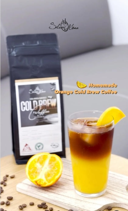 orange cold brew coffee - homemade