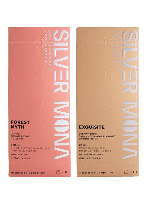 Silver Mona - Forest Myth + Exquisite Coffee Capsules Set
