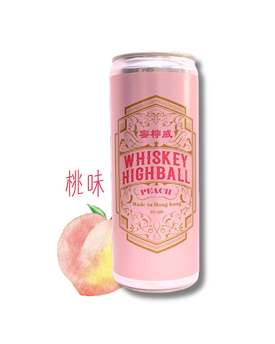 蜜檸威桃味威士忌梳打(香港製造)330ml