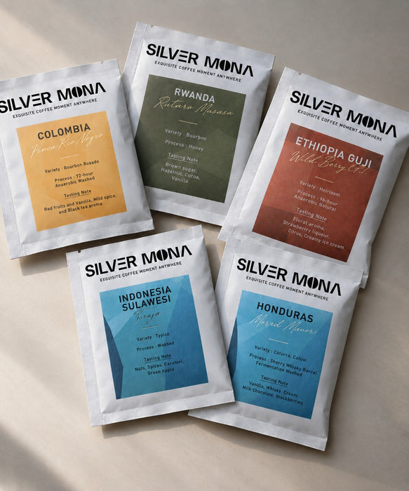 Silver Mona 五款口味精品咖啡豆 15克/包