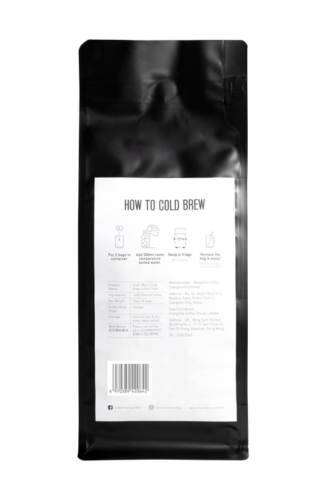 Silver Mona Vineyard Orchid Cold Brew Coffee (10g x 18 Packs)